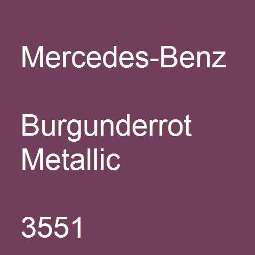 Mercedes-Benz, Burgunderrot Metallic, 3551.